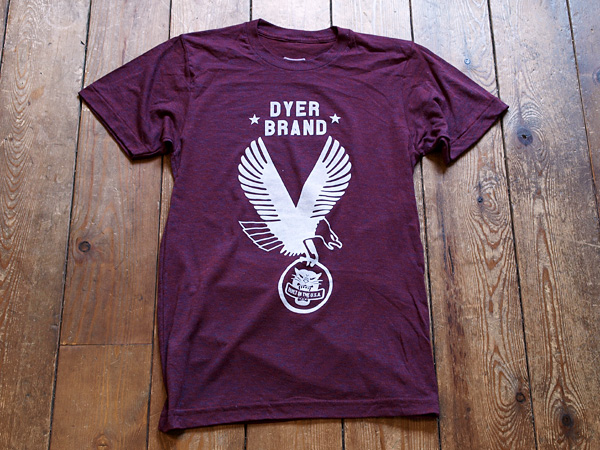 DYER BRAND EAGLE MAROON Premium S/S Tee 　Mサイズ