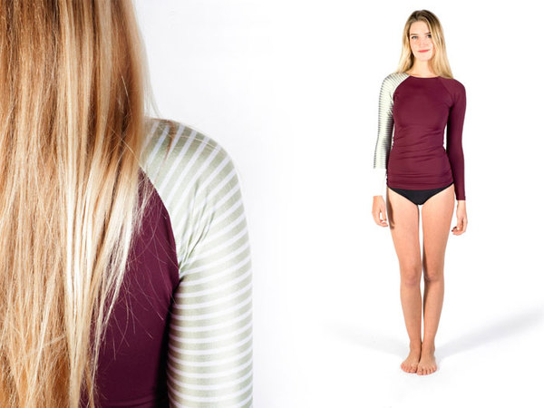 Seea Doheny Rashguard Burgundy Sage