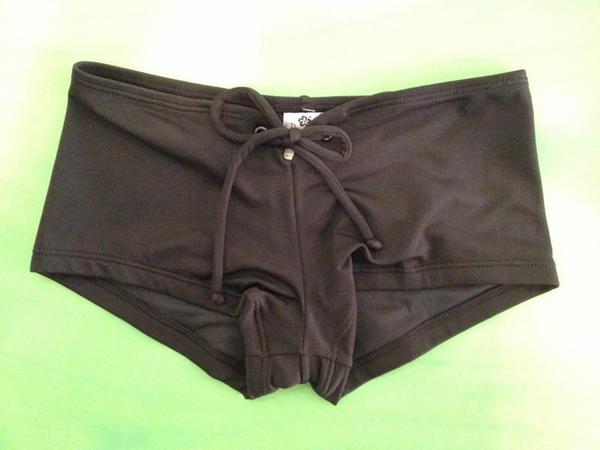 Pualani Hawaii BOTTOM 「TAHITI BLACK HIPSTER」 XXS