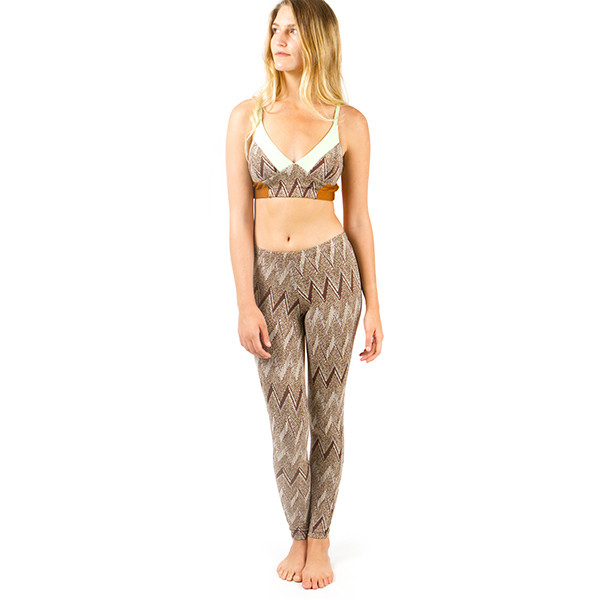 Seea Balboa Leggings - Geo Gold