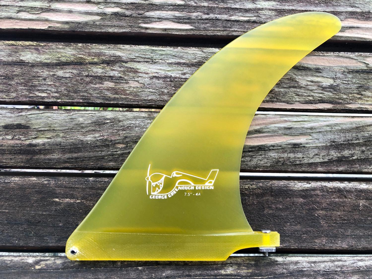 7.5 4A Solid Yellow George Greenough Design 【TRUE AMES FIN】