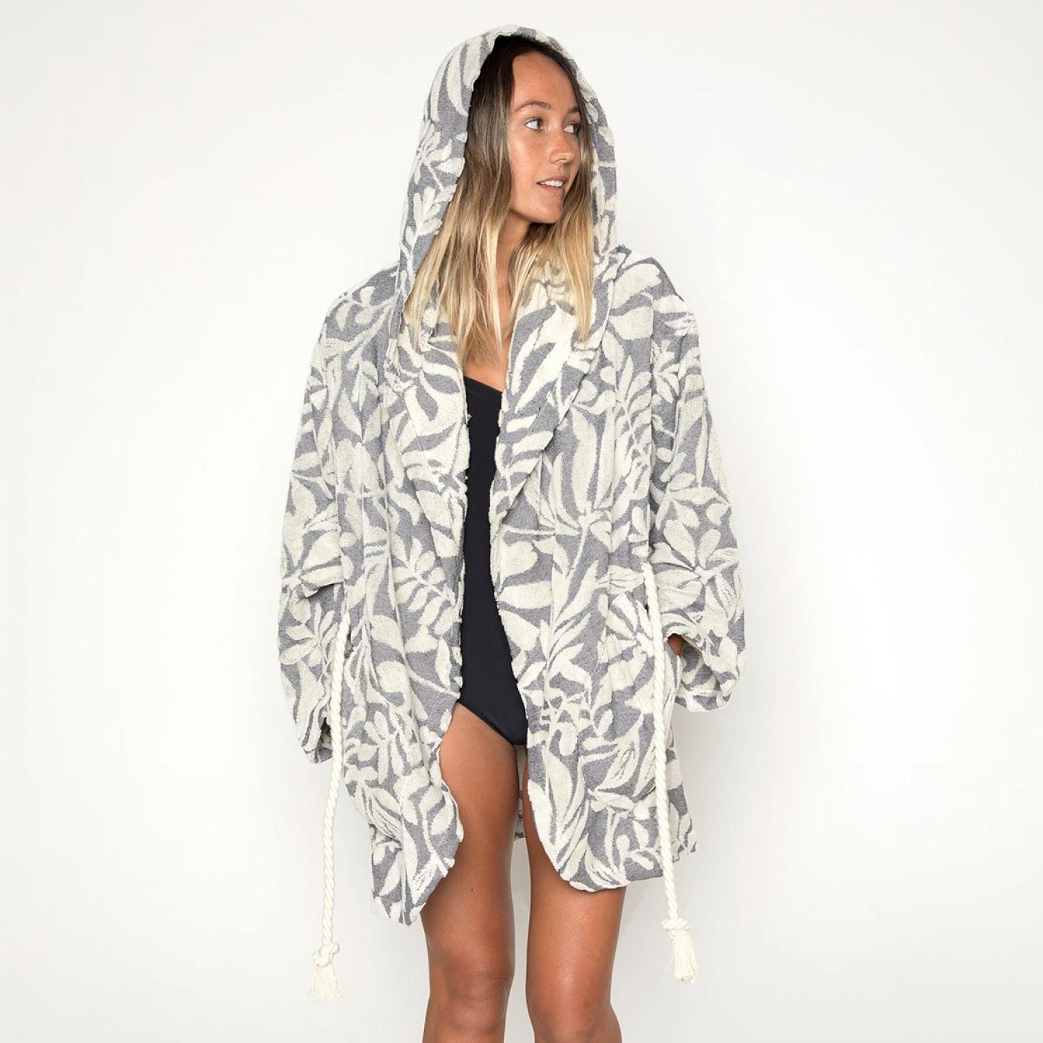 Seea Olivia Robe - Navy Kelp