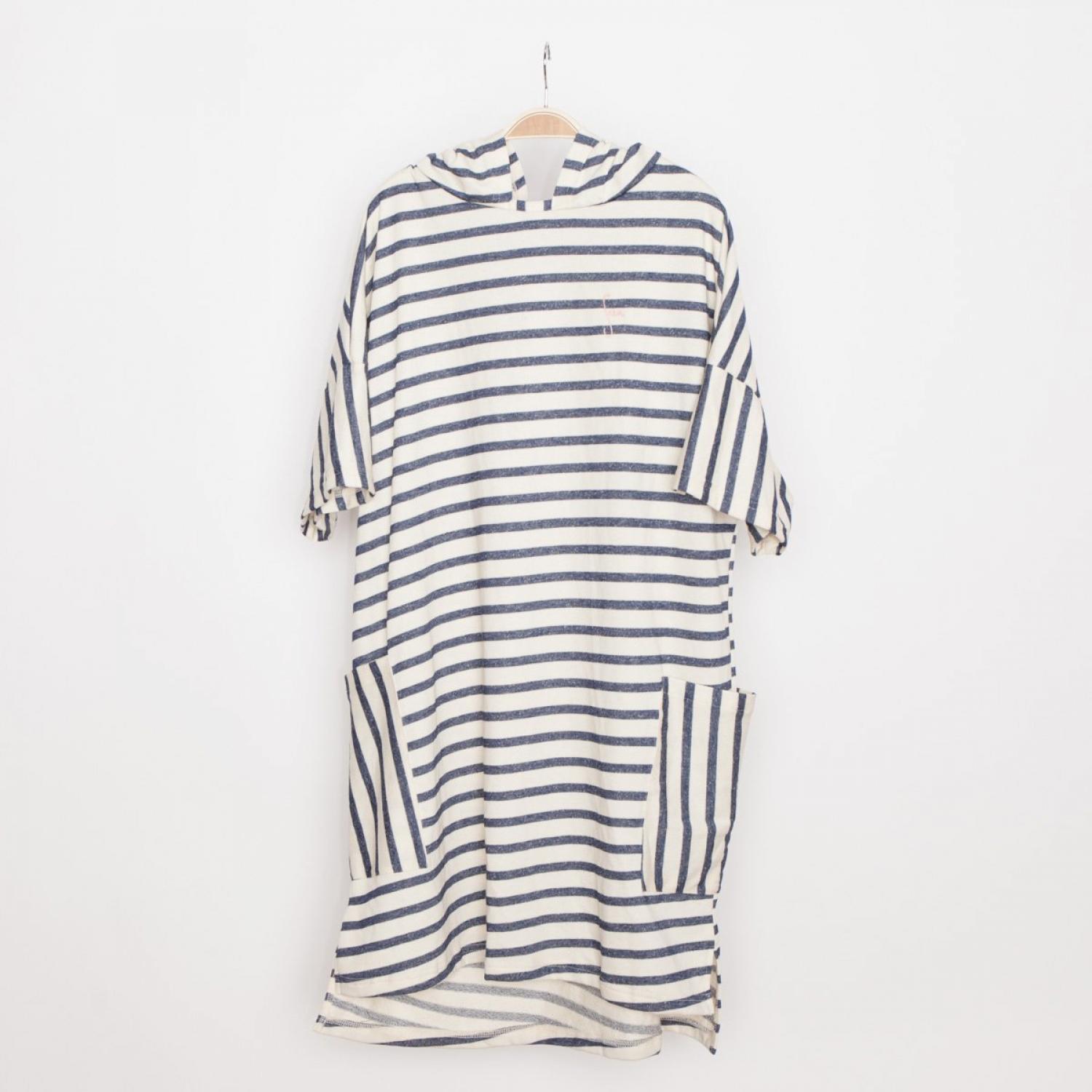 Seea Muir Poncho Bristol Stripe