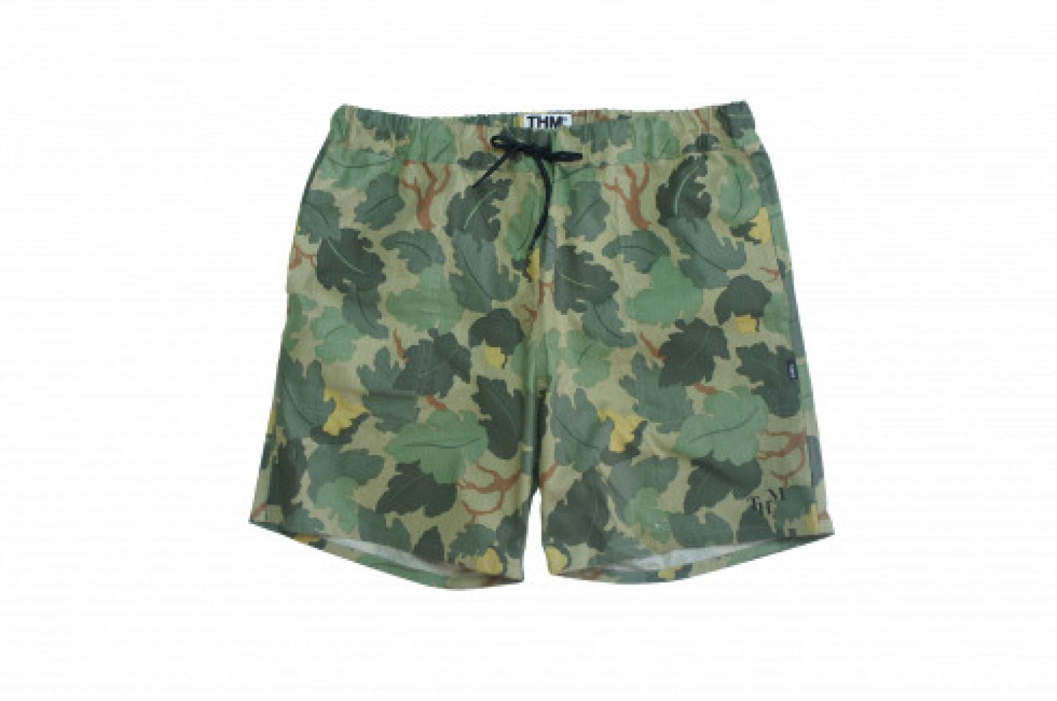 [THE HARD MAN] Shirring shorts Solid Black