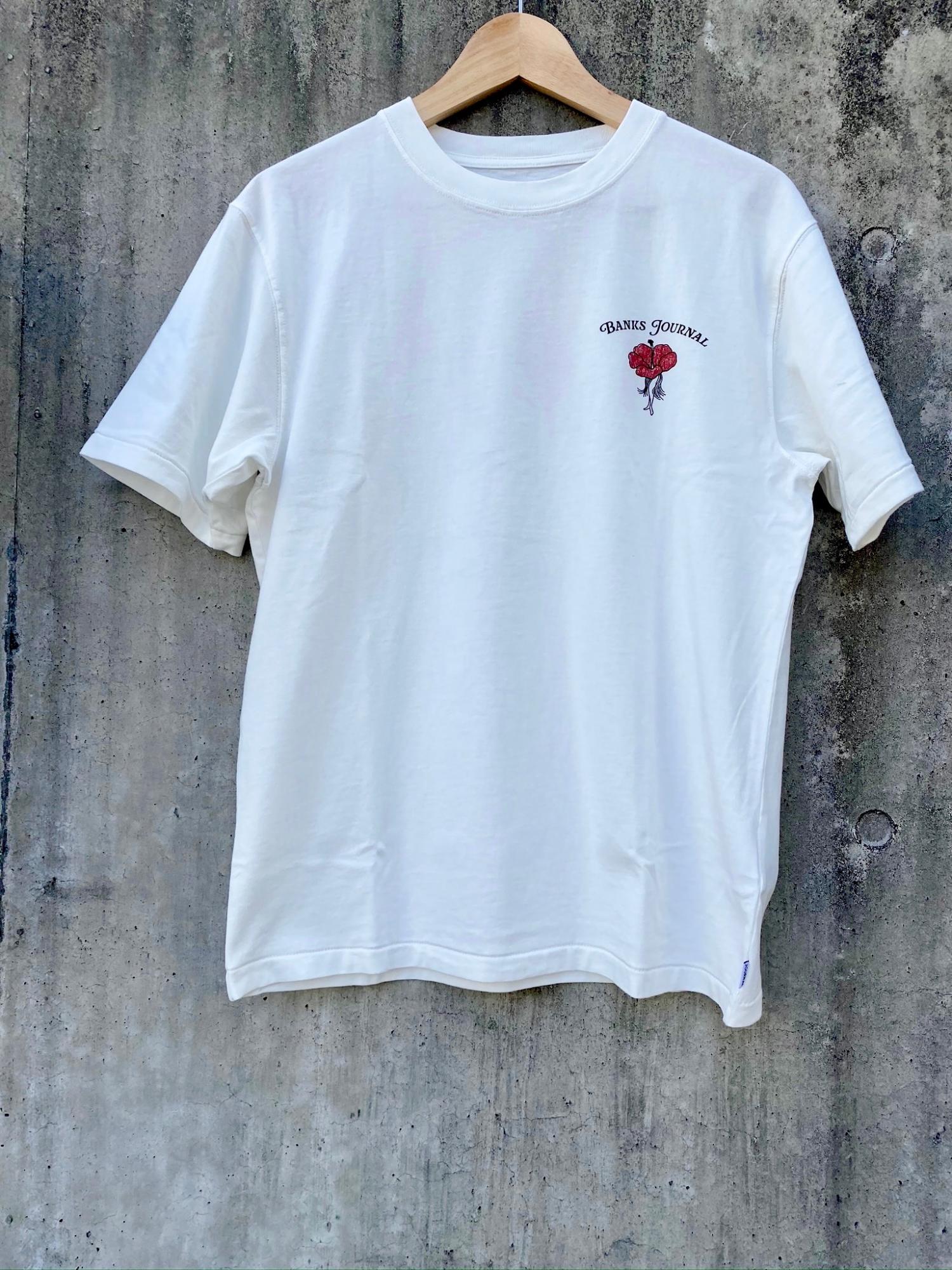 BAKNS JOURNAL WILLOW TEE SHIRT OFF WHITE