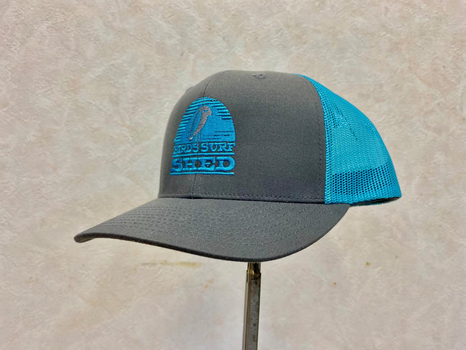 BSS OG Logo Adjustable Trucker Hat  Dark gray・Aqua