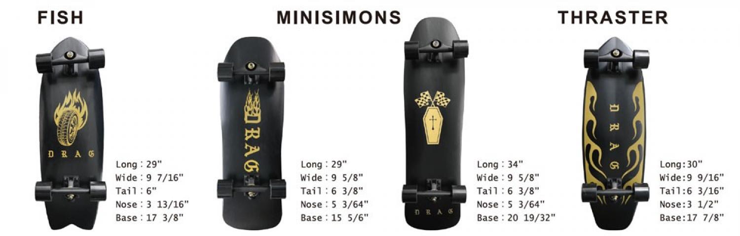 DRAG INTRO SKATE BOARD Mini Simmons  29