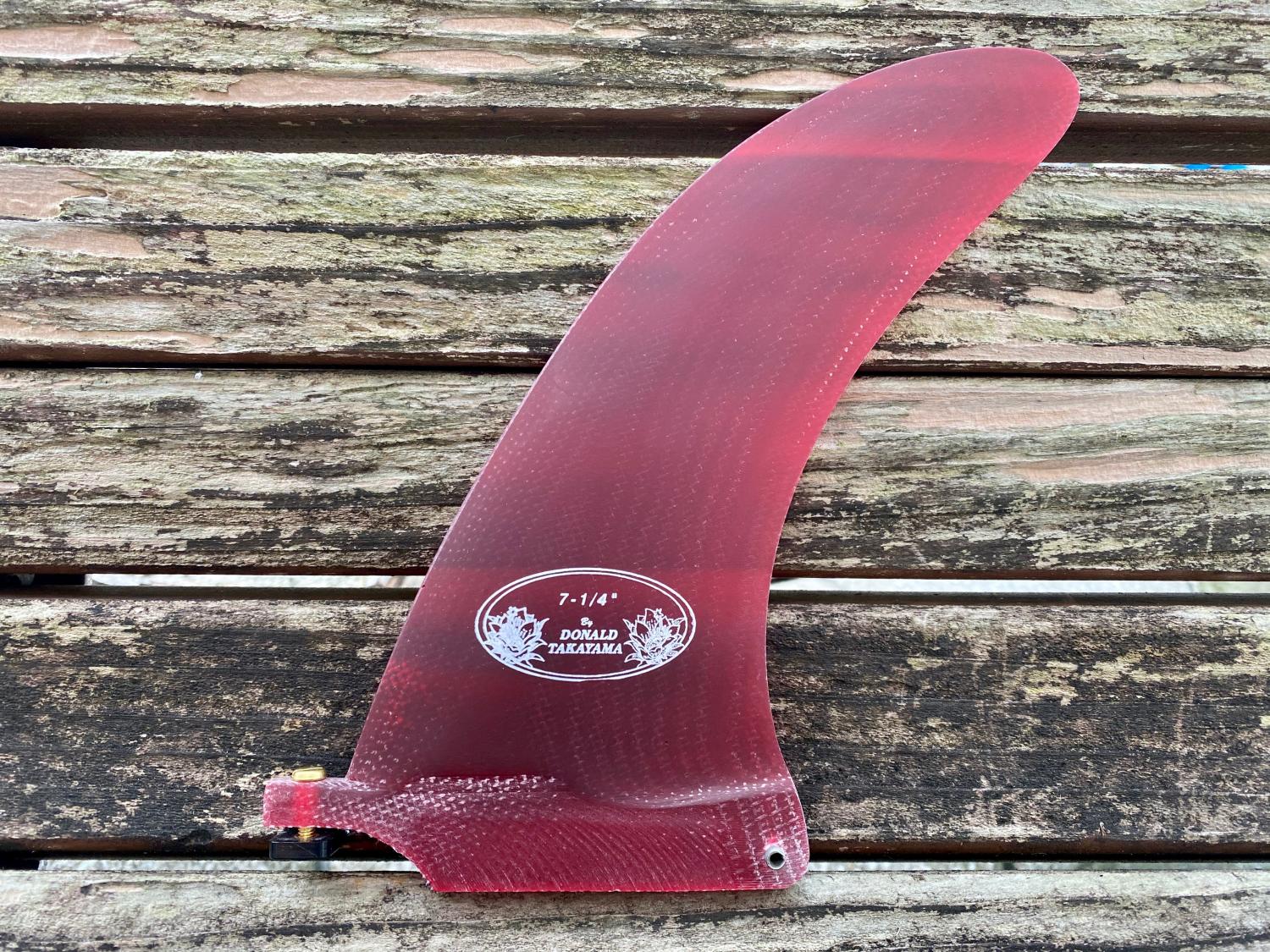 7.25 Red DT PIVOT FIN 【Hawaiian Pro Designs】