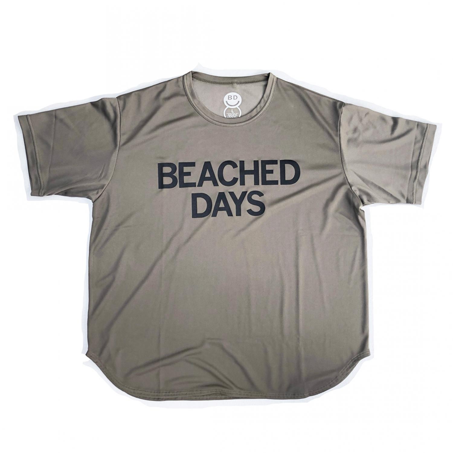 BEACHED DAYS Mesh Tee Olive