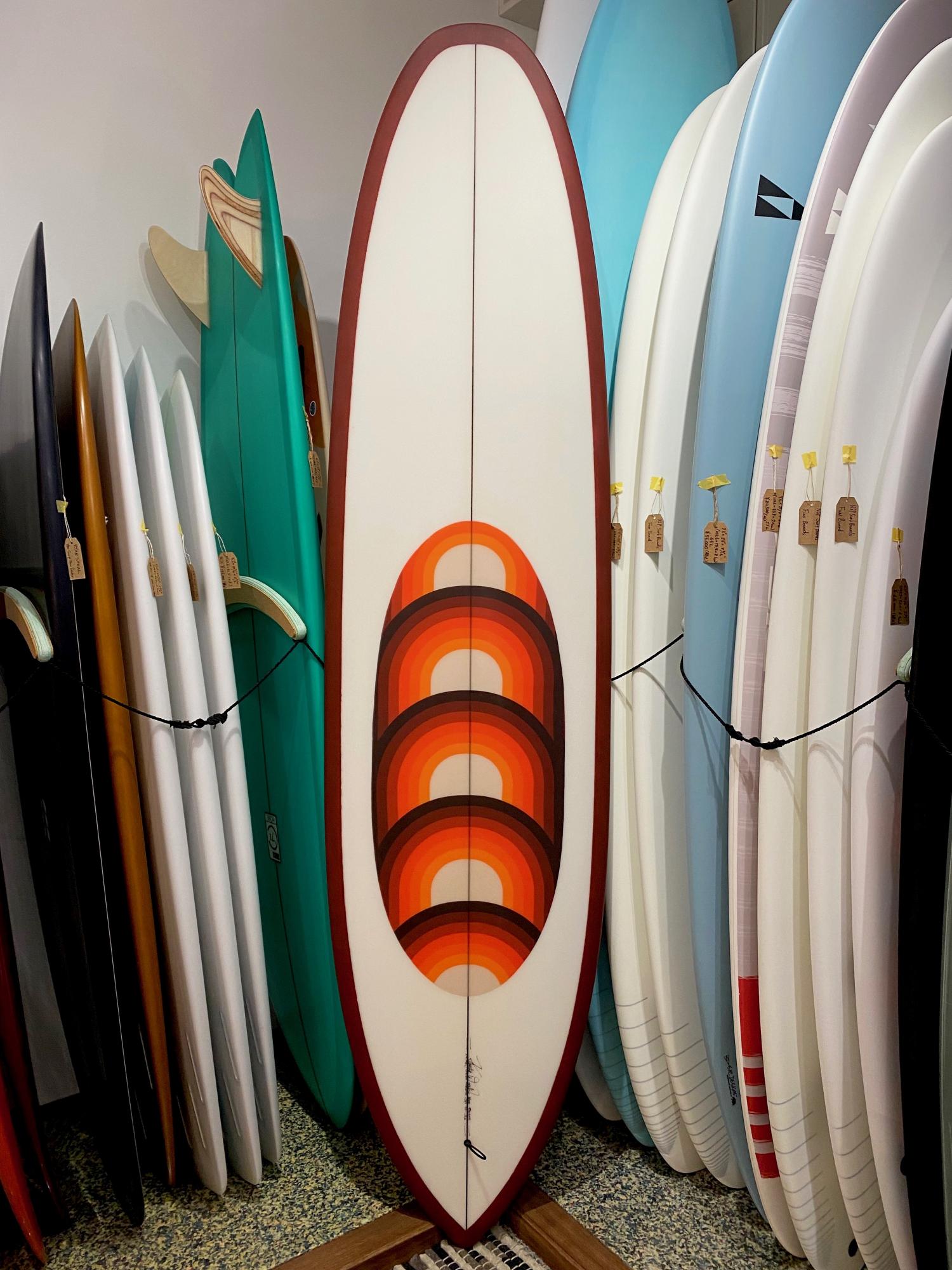Mindful Child model 7.6 brown WOODIN SURFBOARDS