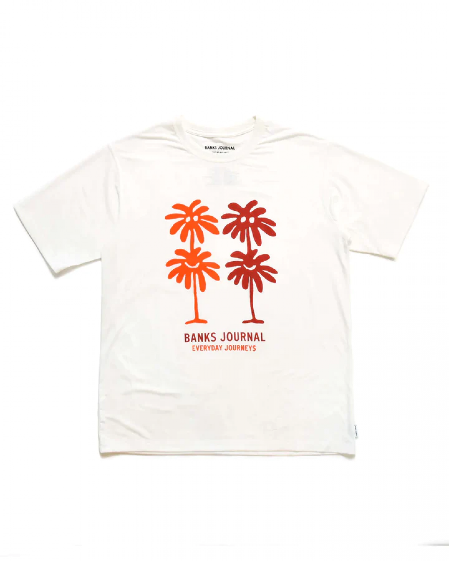 BANKS JOURNAL SPRING  HYBRID TEE WHT