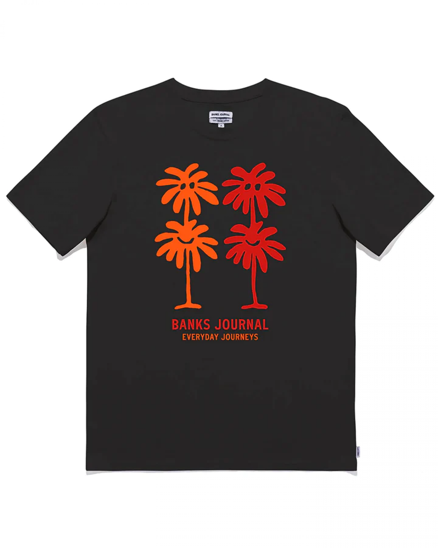 BANKS JOURNAL SPRING  HYBRID TEE BLK