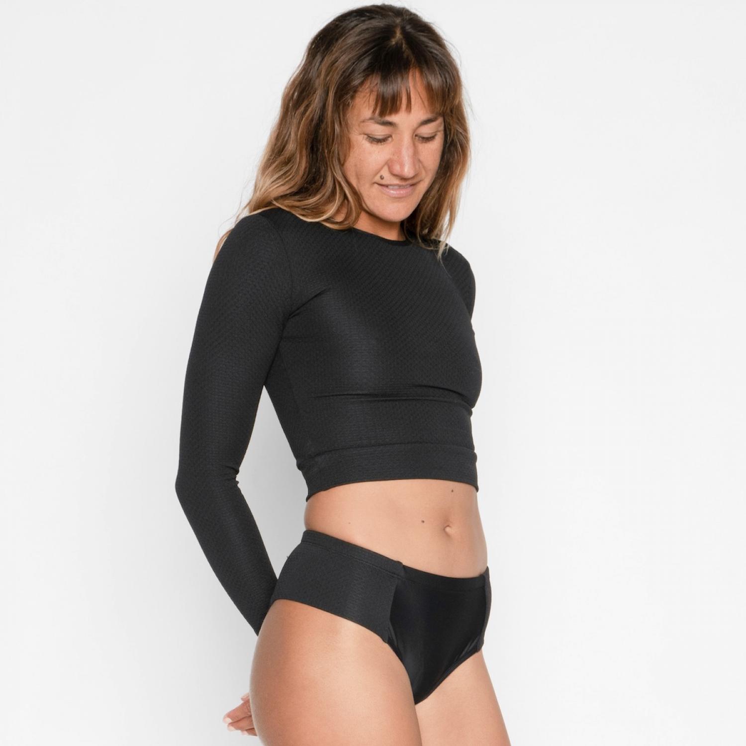 Seea Palomar Crop Top Rashguard  Jet