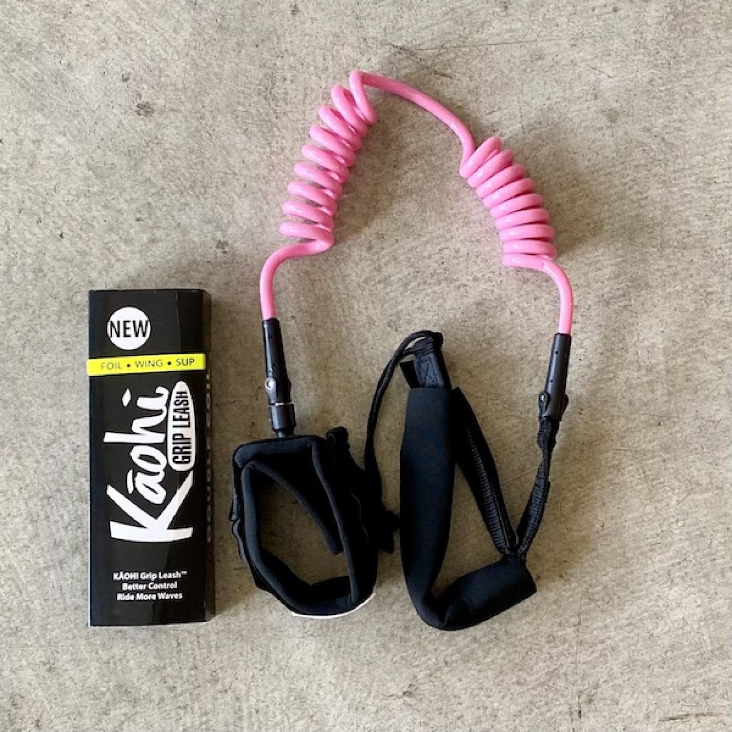 Kaohi Double Coil Grip Leash 6 Calf PINK