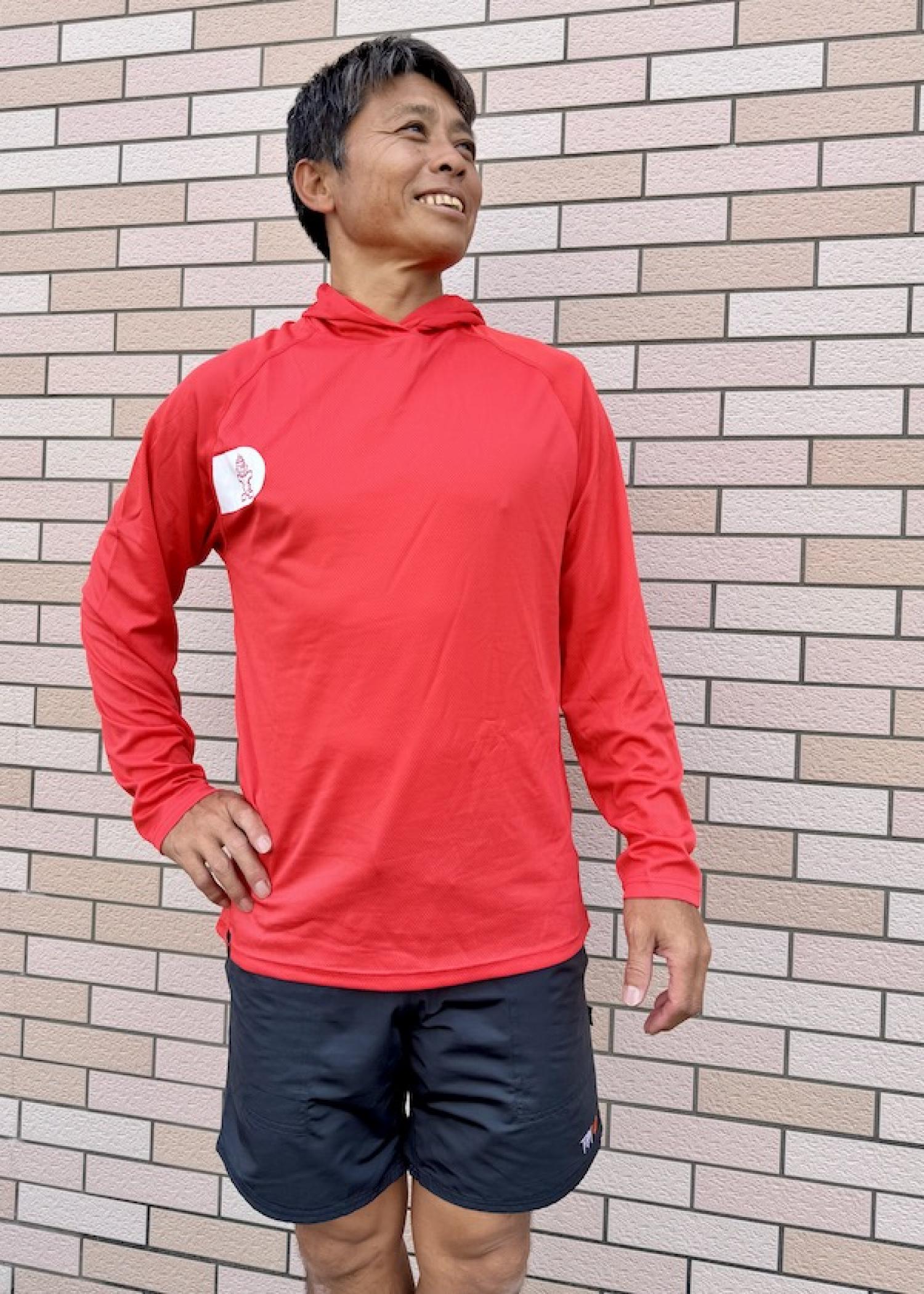 STARBOARD LONG SLEEVE HOODIE WATER SHIRT TEAM RED