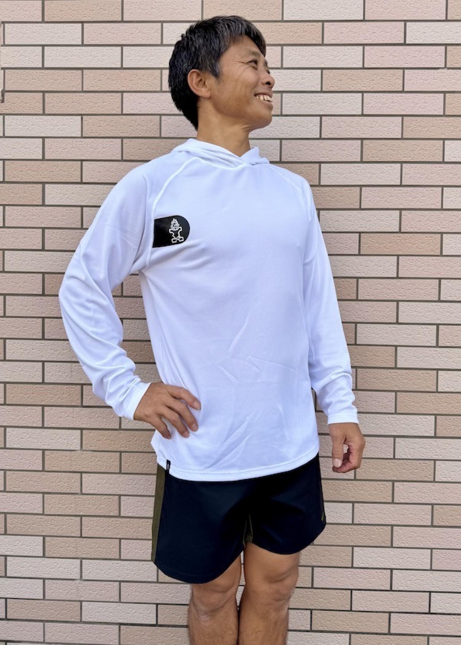 STARBOARD LONG SLEEVE HOODIE WATER SHIRT WHT