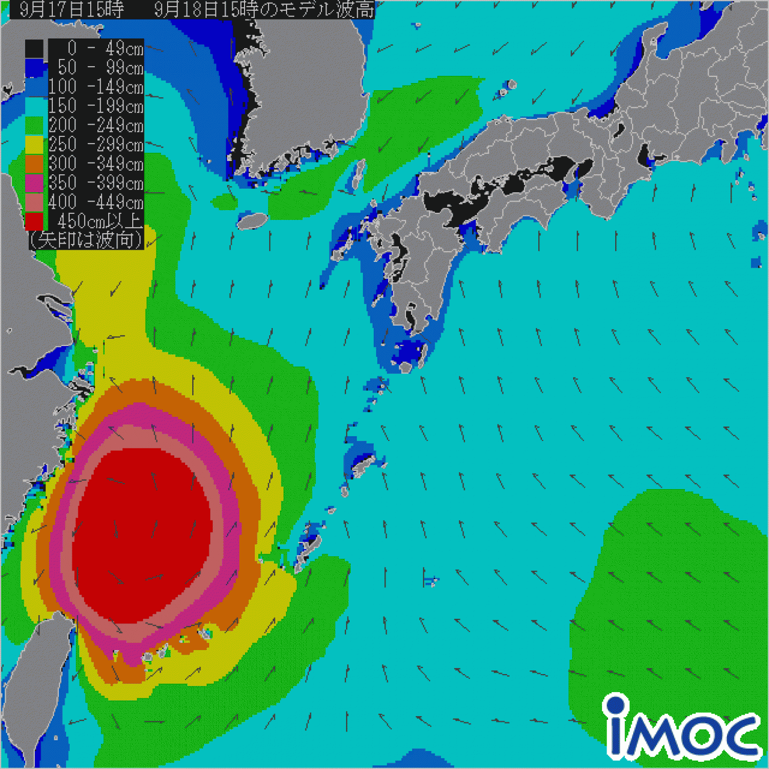 Sep.18 Suicide Point wave Forecast 1