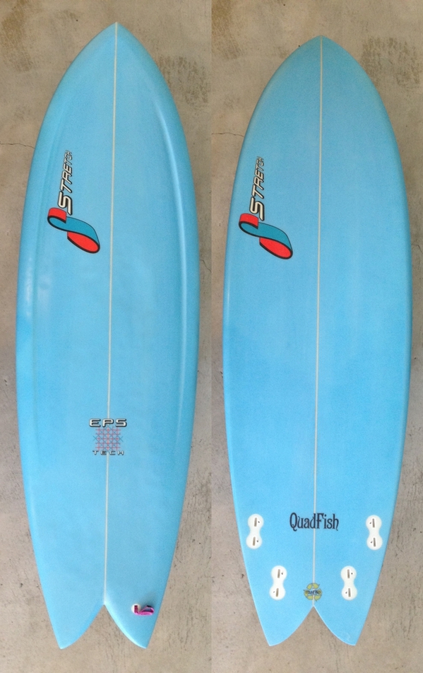 USED BOARDS （STRETCH SURFBOARDS 「QUAD FISH　5'8"」 ）