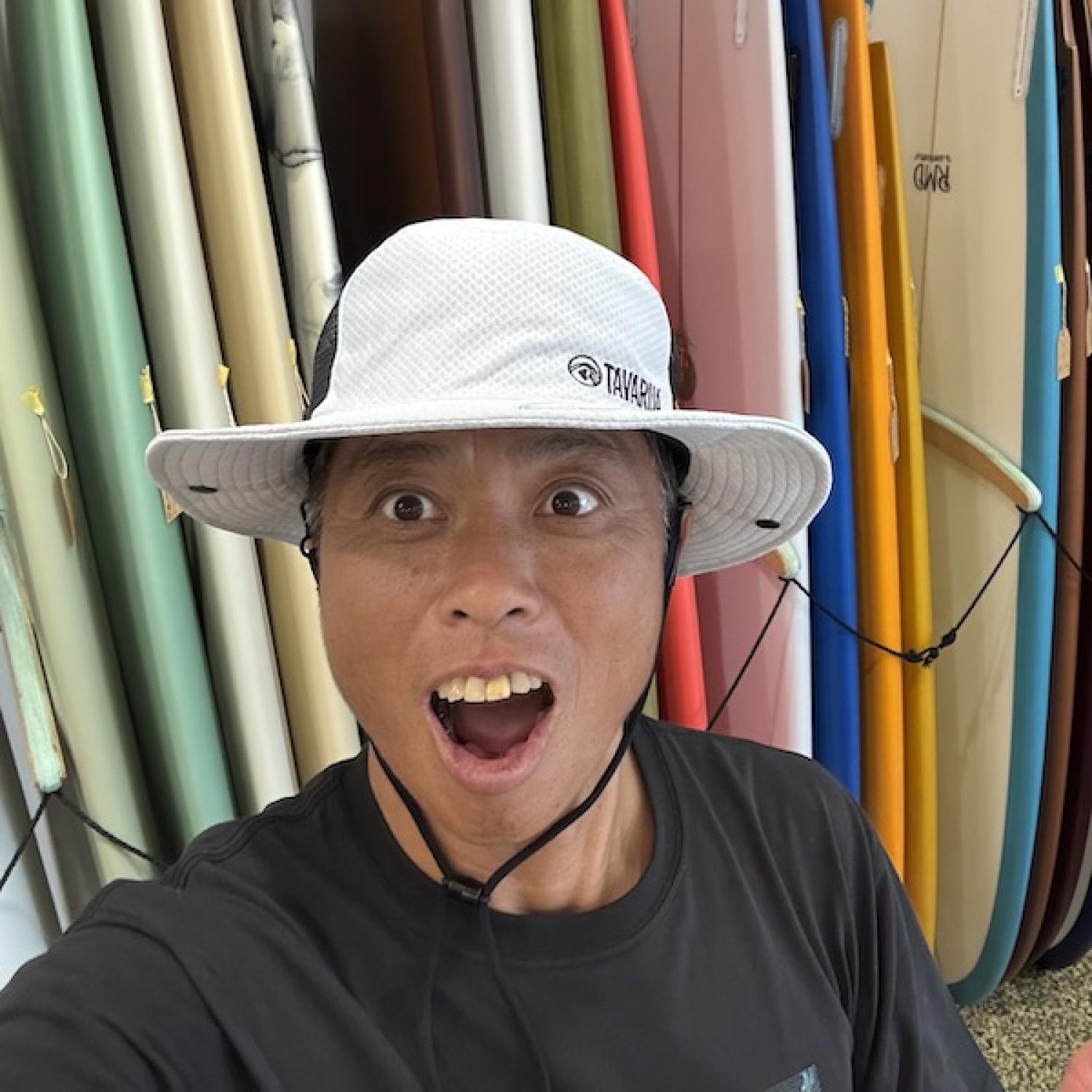 TAVARUA all-mesh surf hat now in stock
