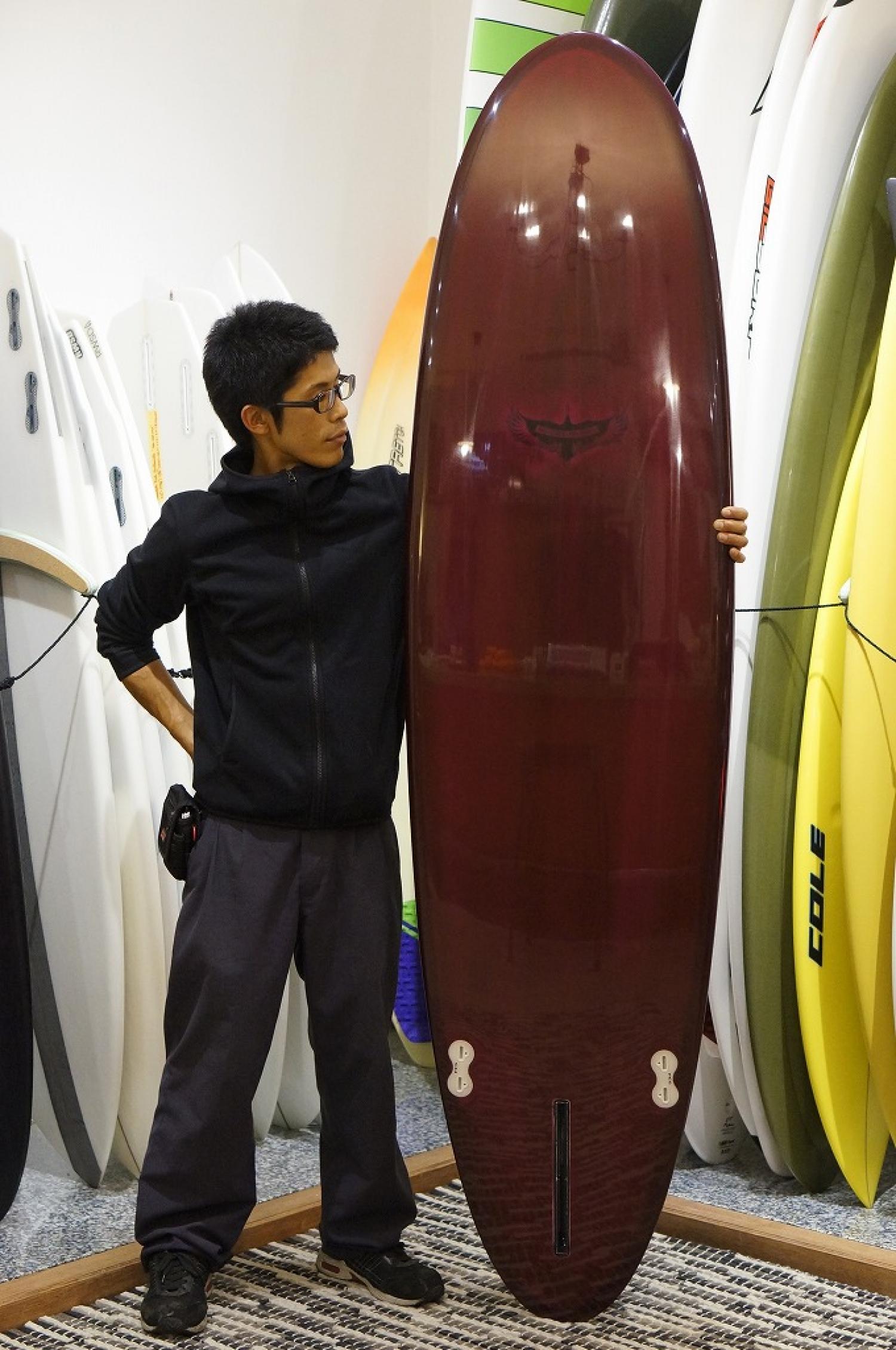 今日のYES SURFER !!（RMD SURFBOARDS Egg 7.0）