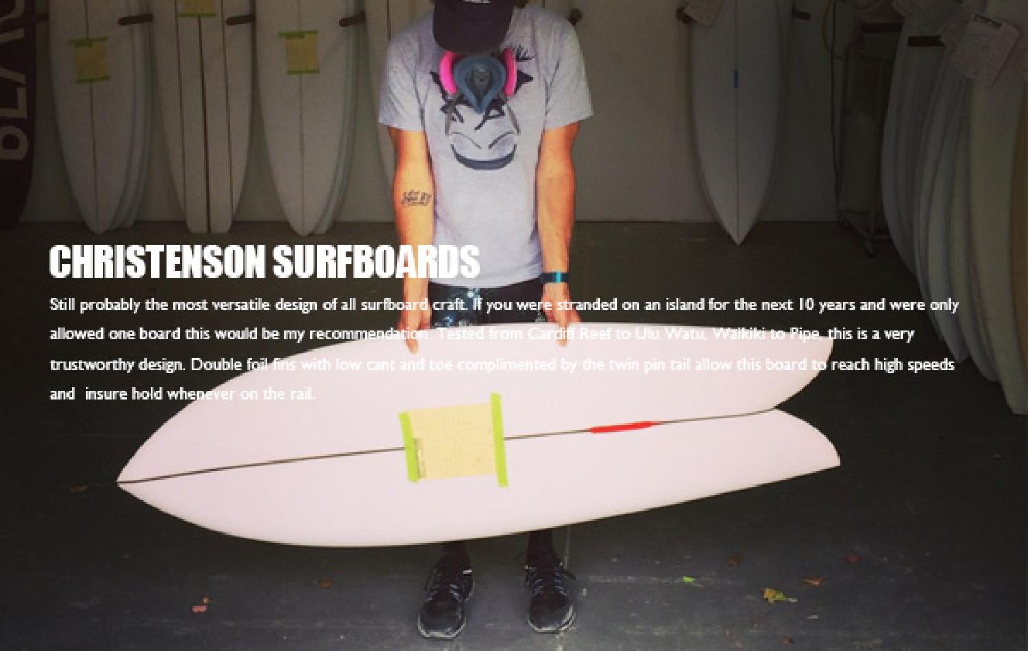 Christenson Surfboards Line up