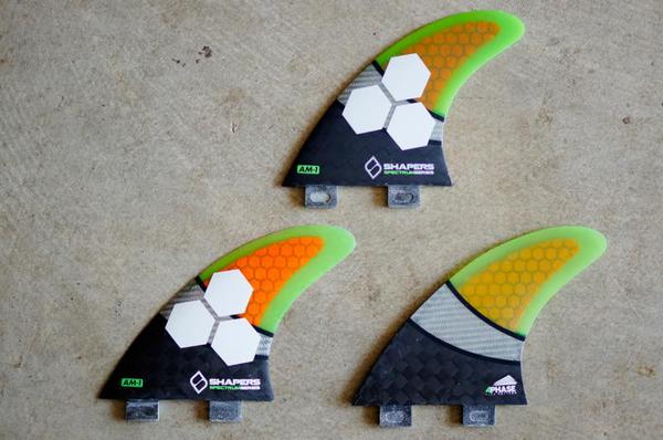 Shapers Fins THRUSTERS AM1 Spectrum FCS