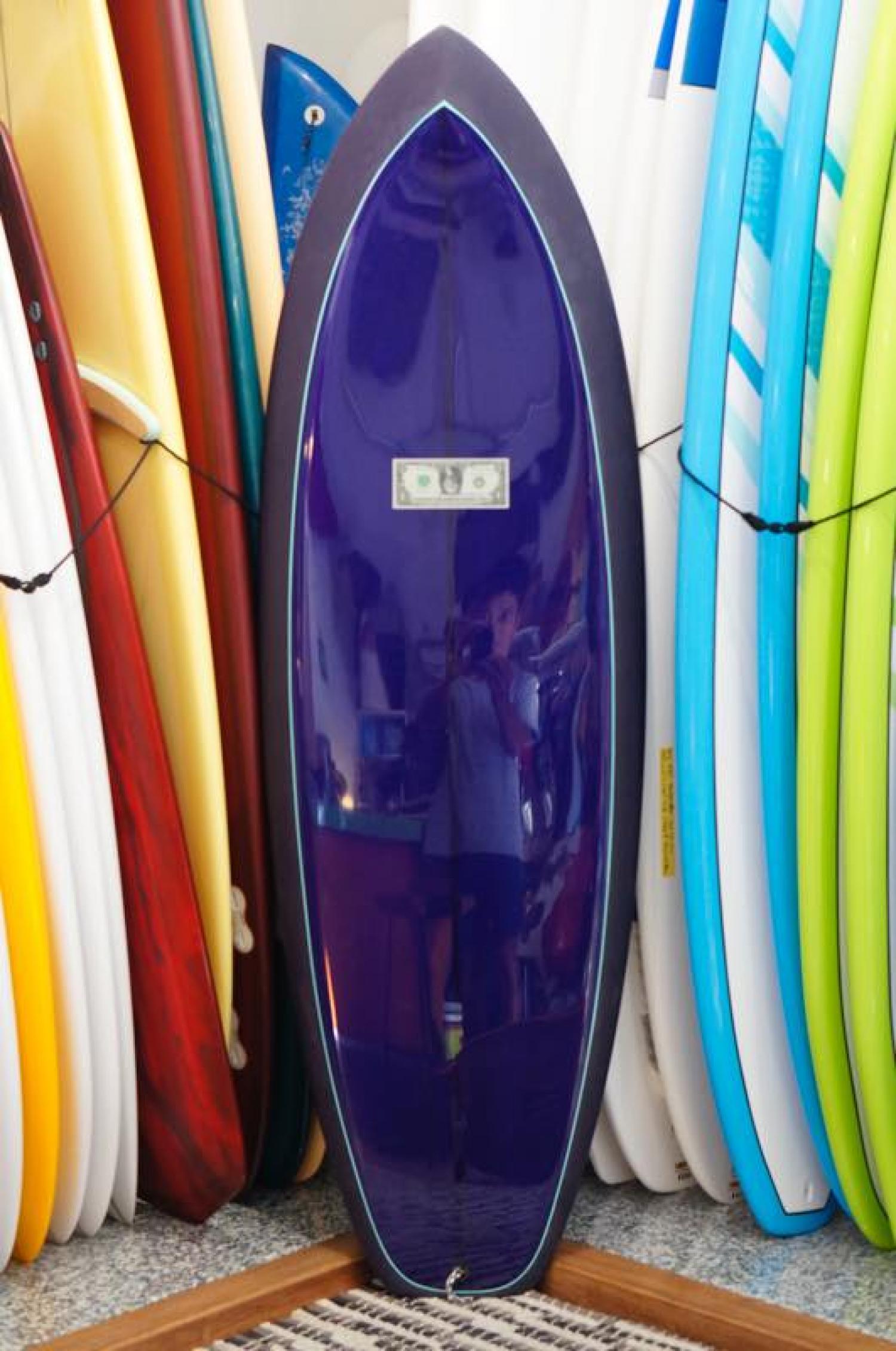 Mccallum Surfboards  Upside Down Label 5.8 J Bay Quad