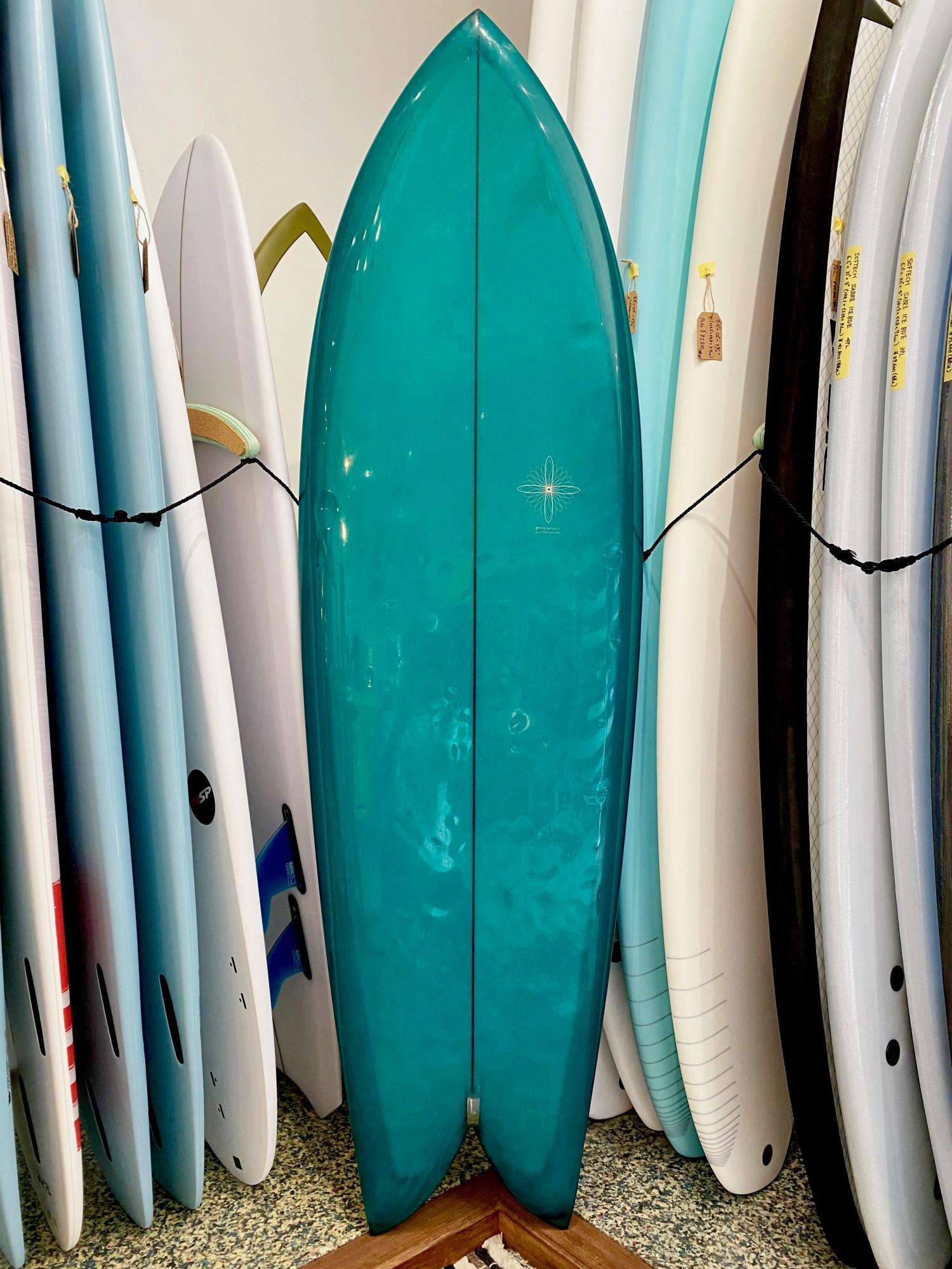 USED BOARDS (TWIN FISH 5.10 CHRISTENSON SURFBOARDS) 