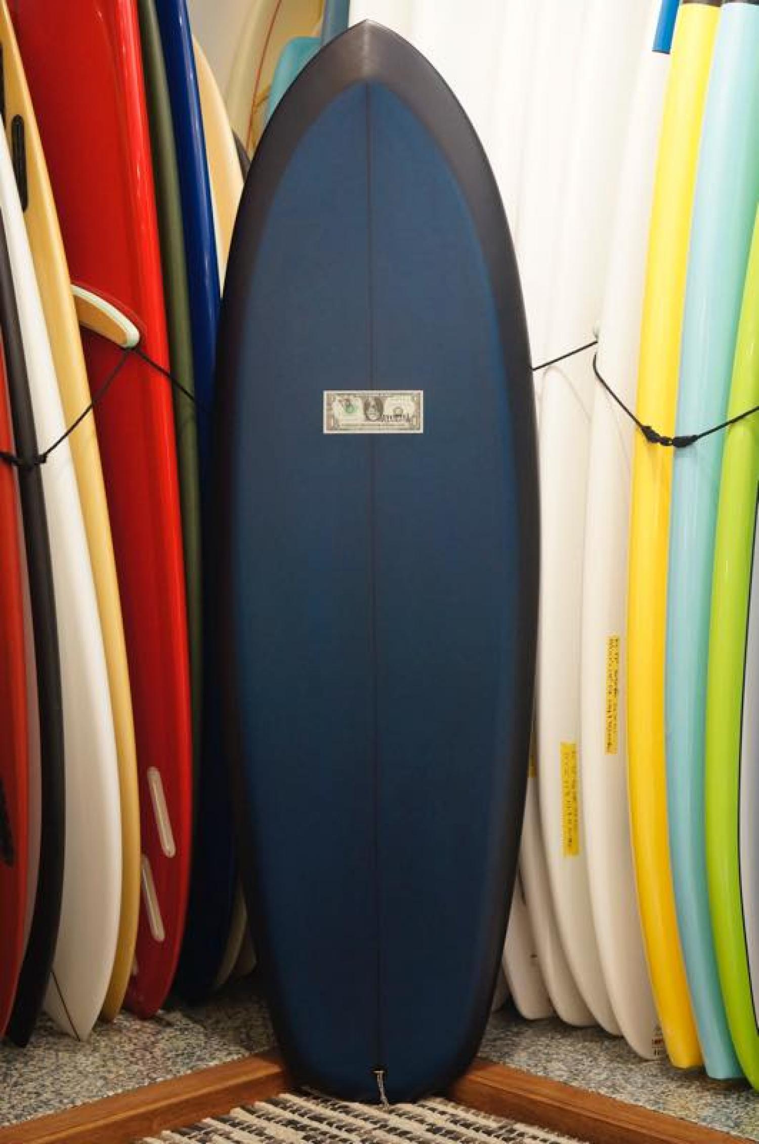 Mccallum Surfboards  Upside Down Label 5.7 Purple Stuff