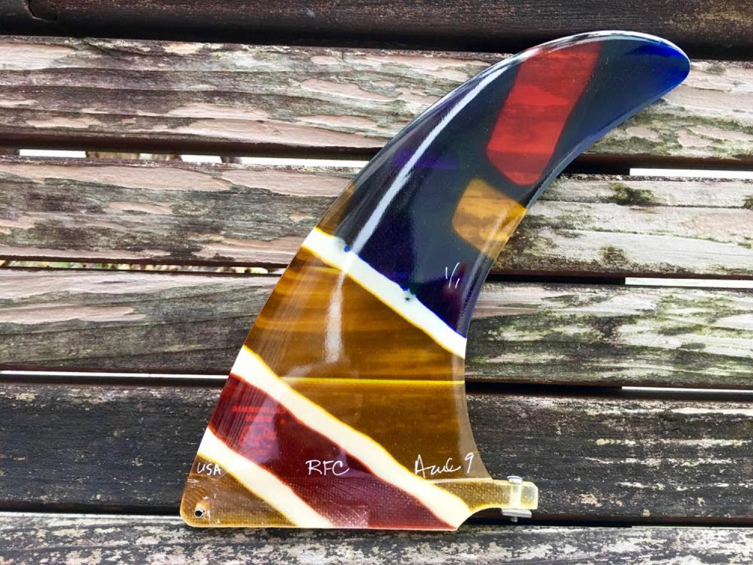 【Rainbow fin】Azul Stained Glass FIN 9.0