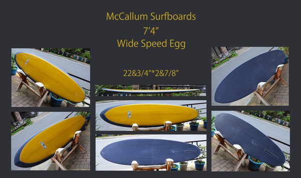 Mccallum Surfboards 7.4 Wide Speed Egg