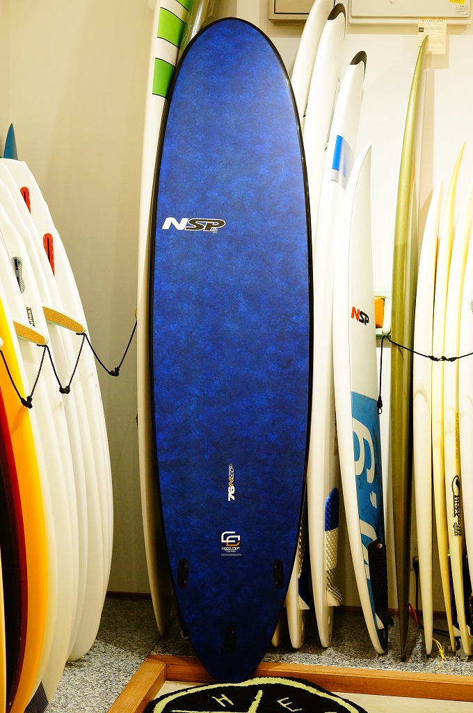 NSP Coco Mat Blue 9'2f 美品中古ロングボード EPOXY サーフィン・ボディボード