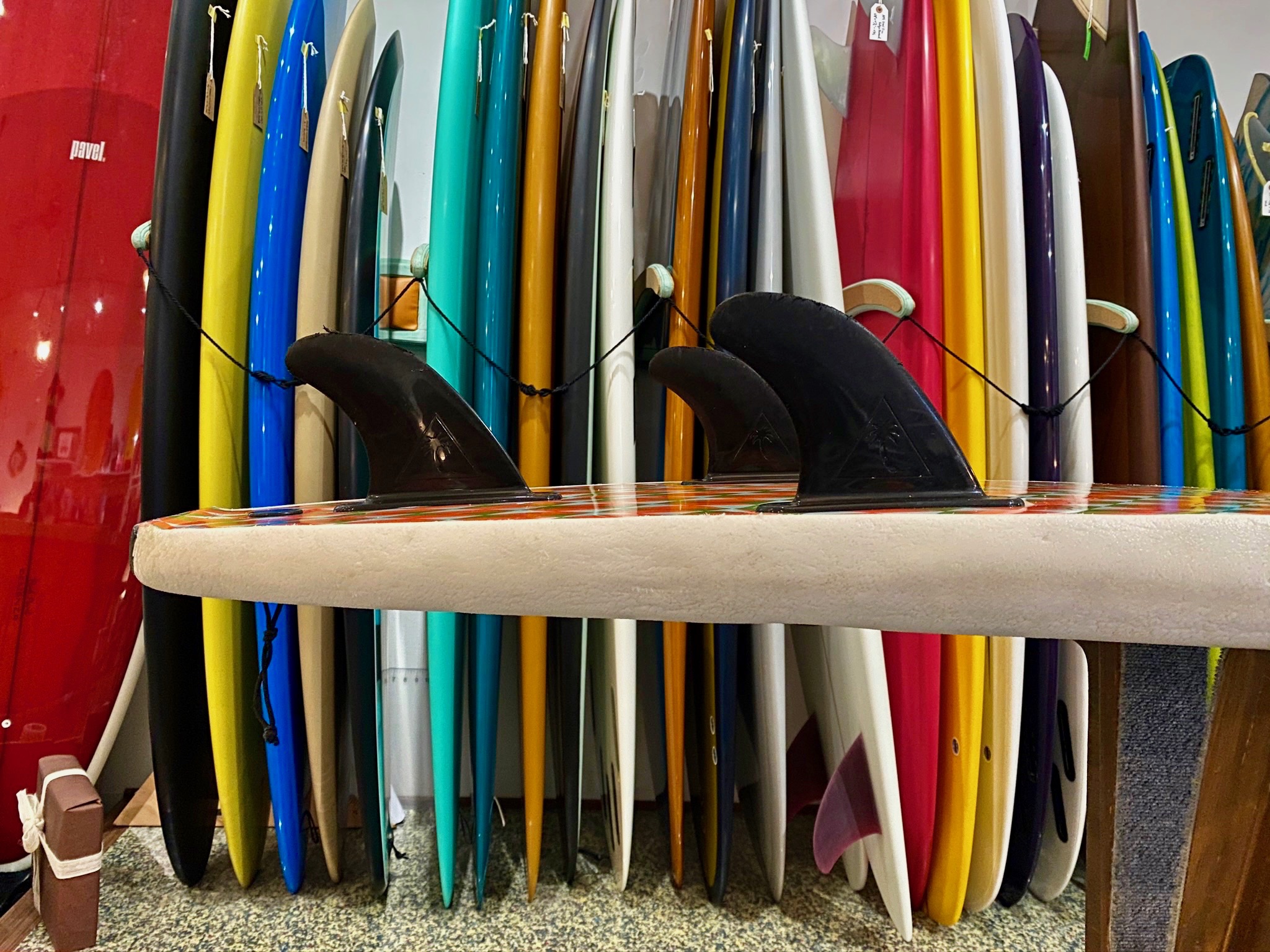 USED ( LOG 7.6 Barry McGee and Josh Lazcano Tri Fin