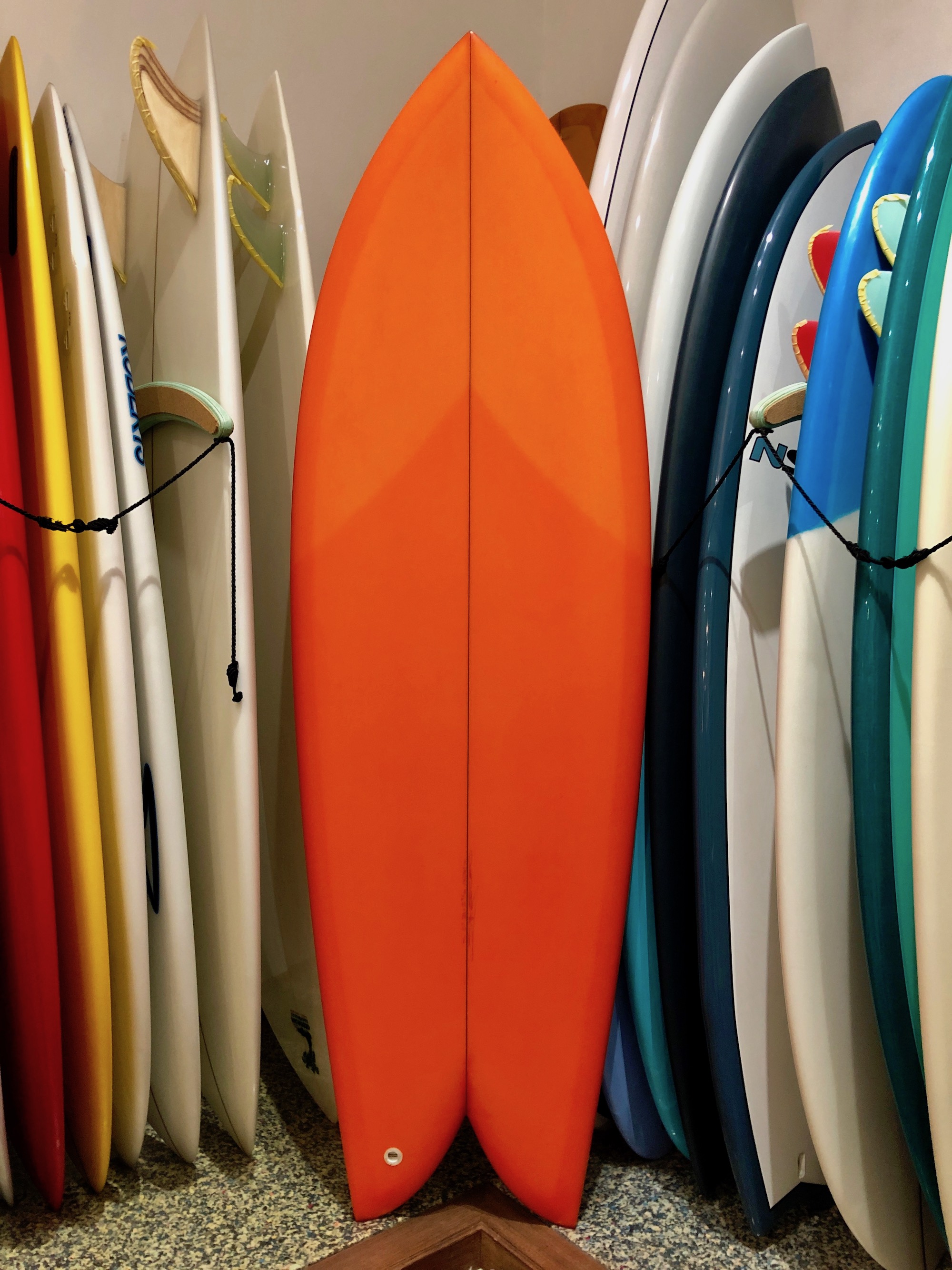 TWIN FISH 5.7 Racing Orange Tint [CHRISTENSON SURFBOARDS] |沖縄 