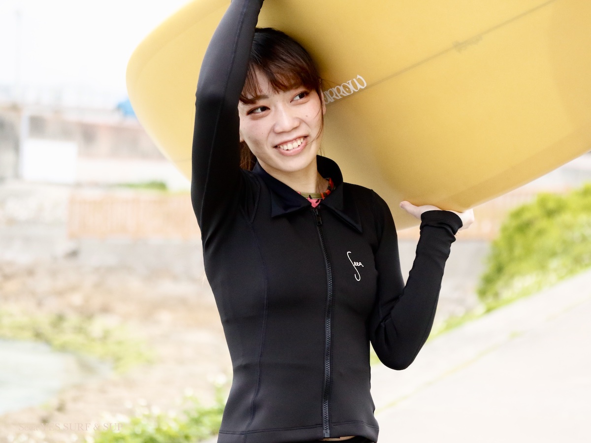Seea Sonja Surf Jacket Black|沖縄サーフィンショップ「YES SURF」