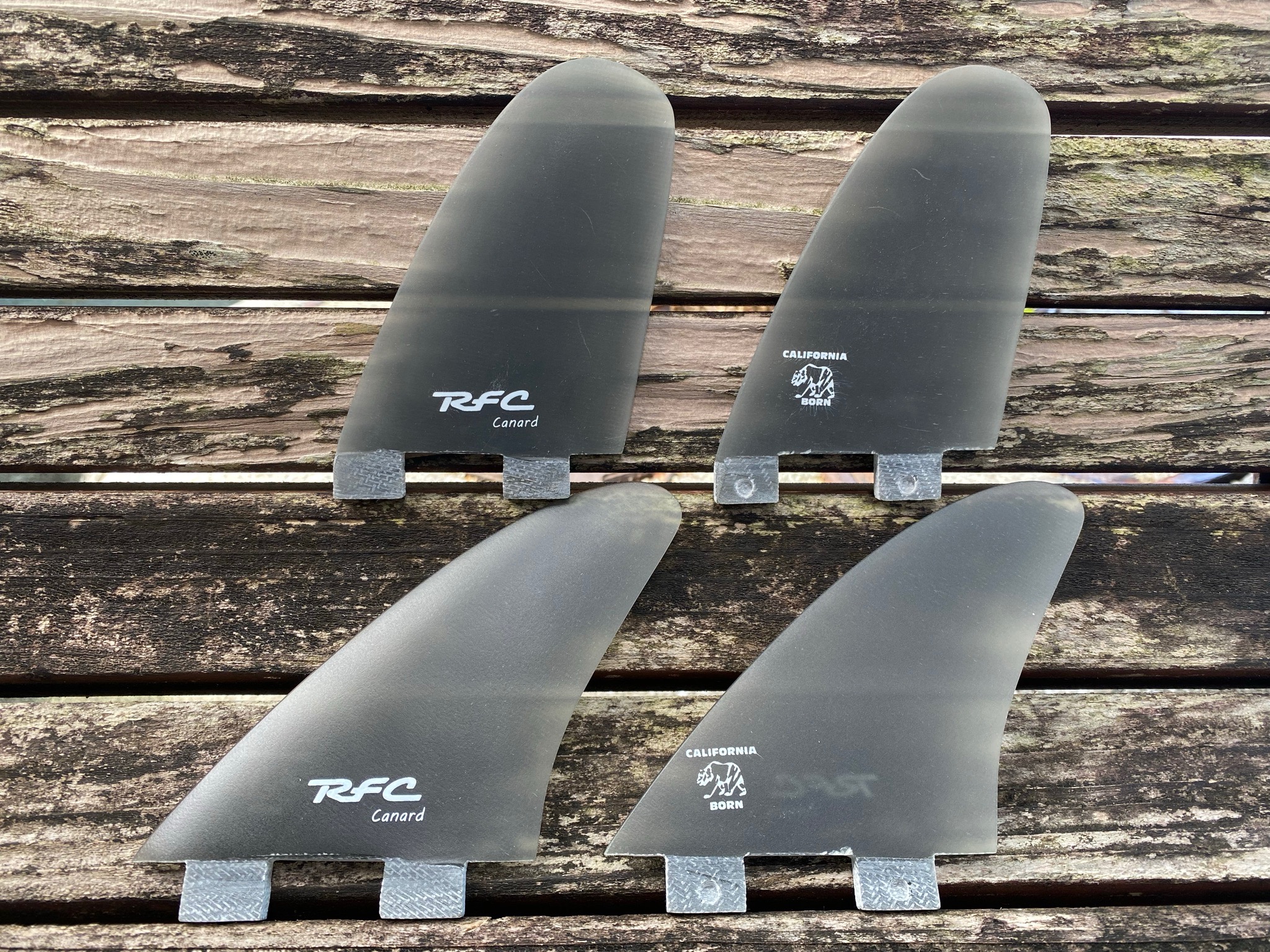 Rainbow fin Canard Speed Dialer Quad FCS SMOKE YES SURF