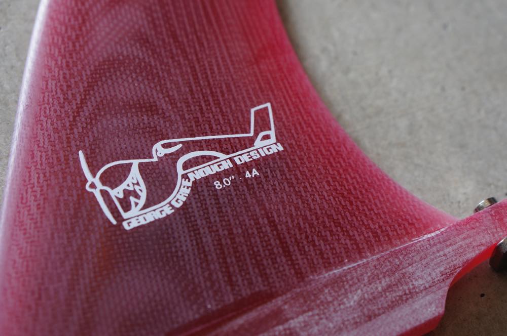 GEORGE GREENOUGH 4A　8.5\"  COLOR：Tint Red Greenough 4-A – The Surfboard Collective