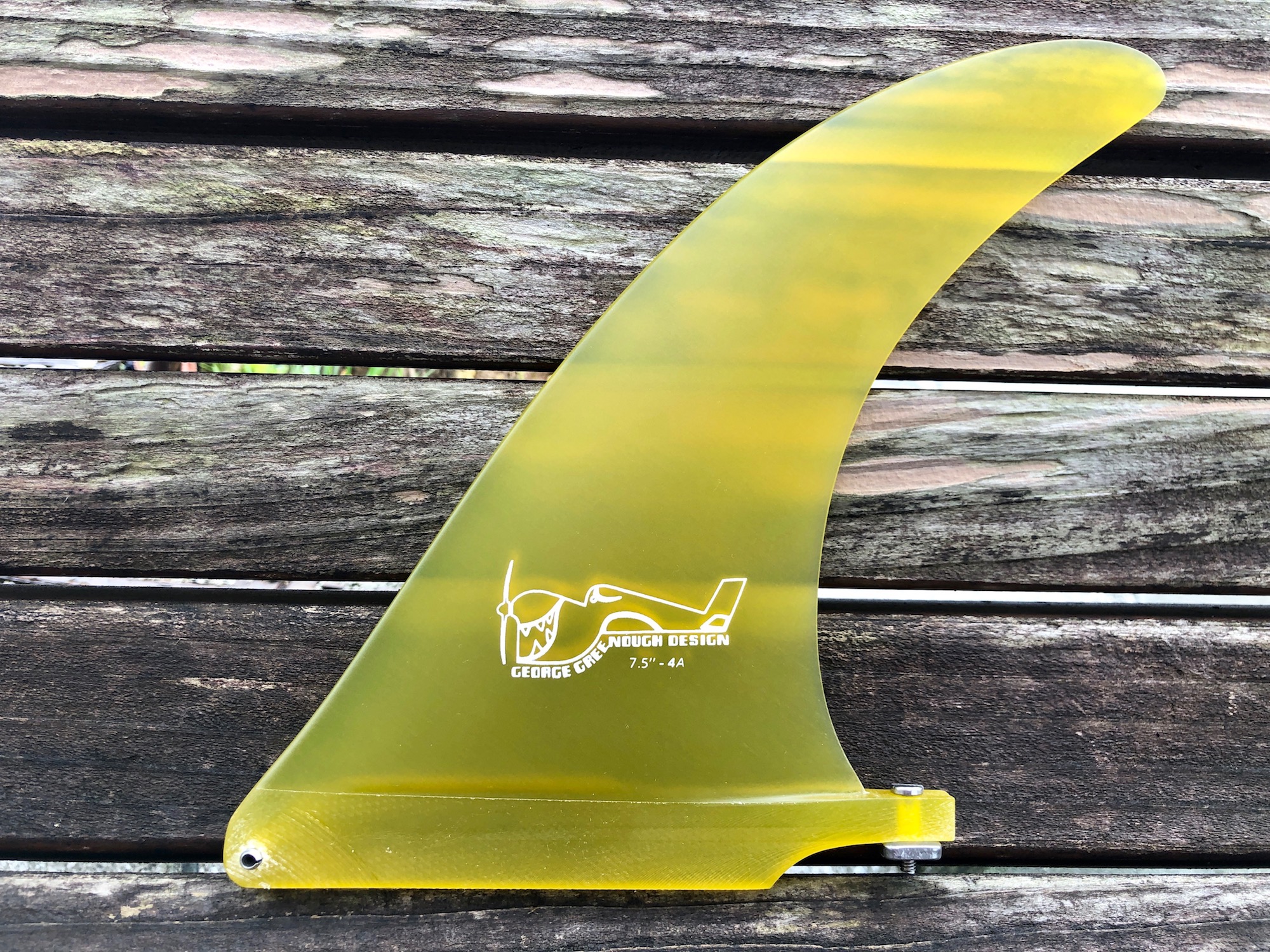 7.5 4A Solid Yellow George Greenough Design 【TRUE AMES FIN