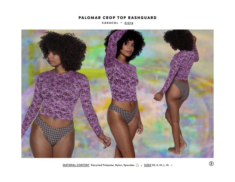 Seea Palomar Crop Top Rashguard Caracol