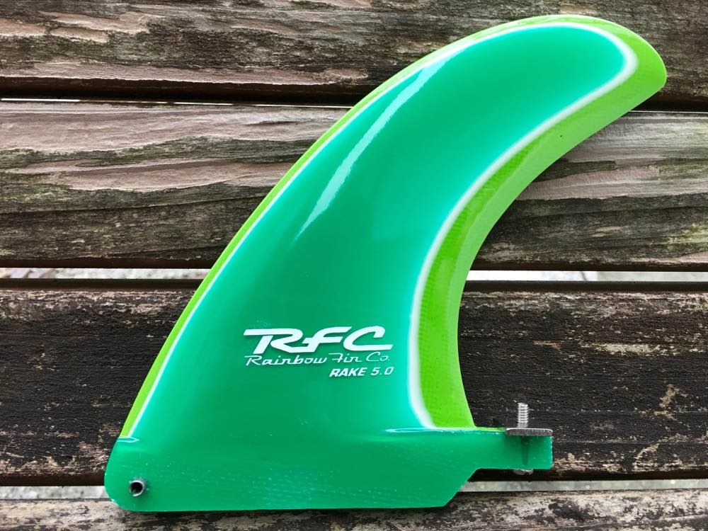 5.0 Rake Green 【Rainbow fin】|沖縄サーフィンショップ「YES