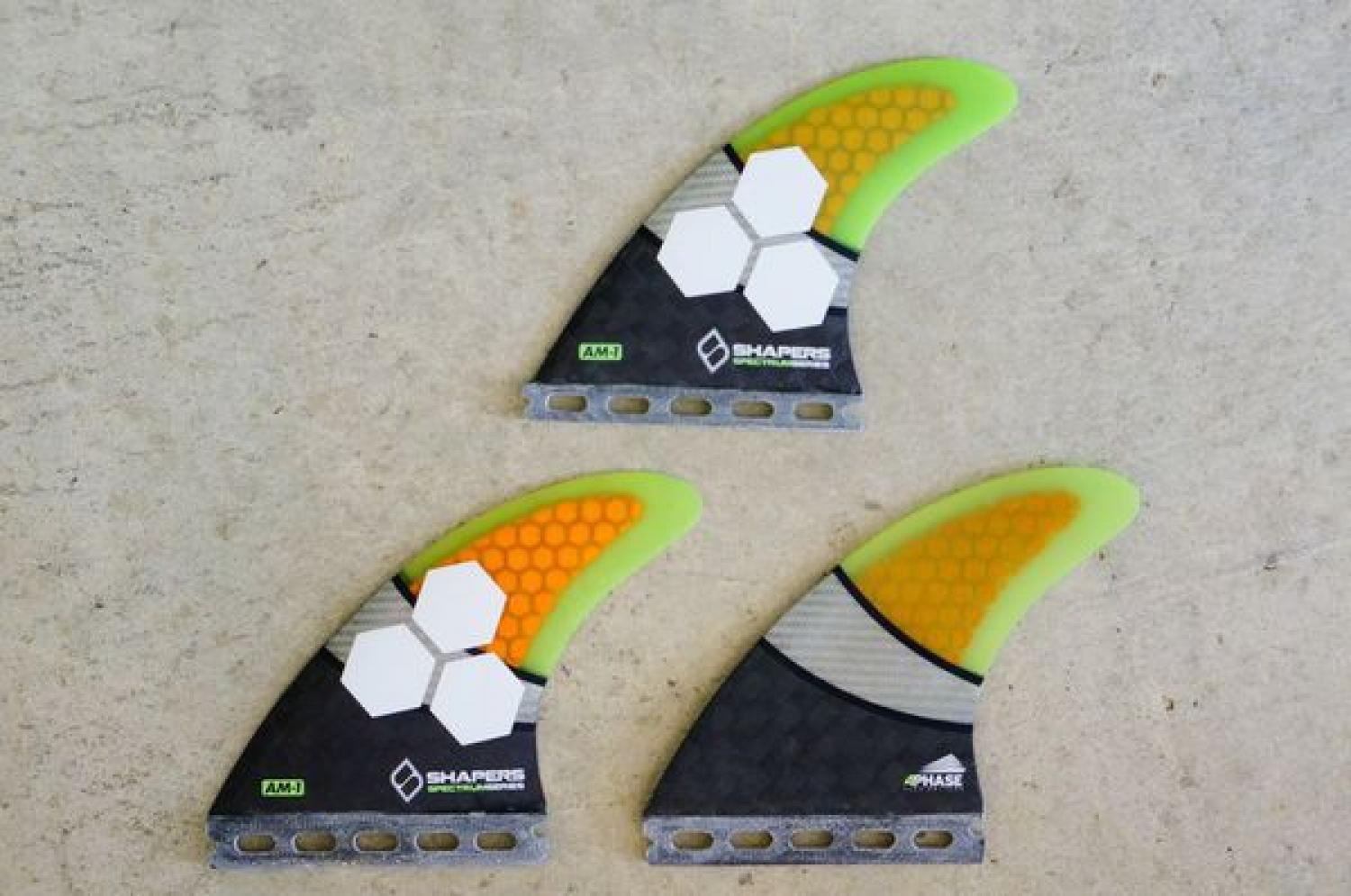 Shapers Fins THRUSTERS  AM1 Spectrum FUTURE