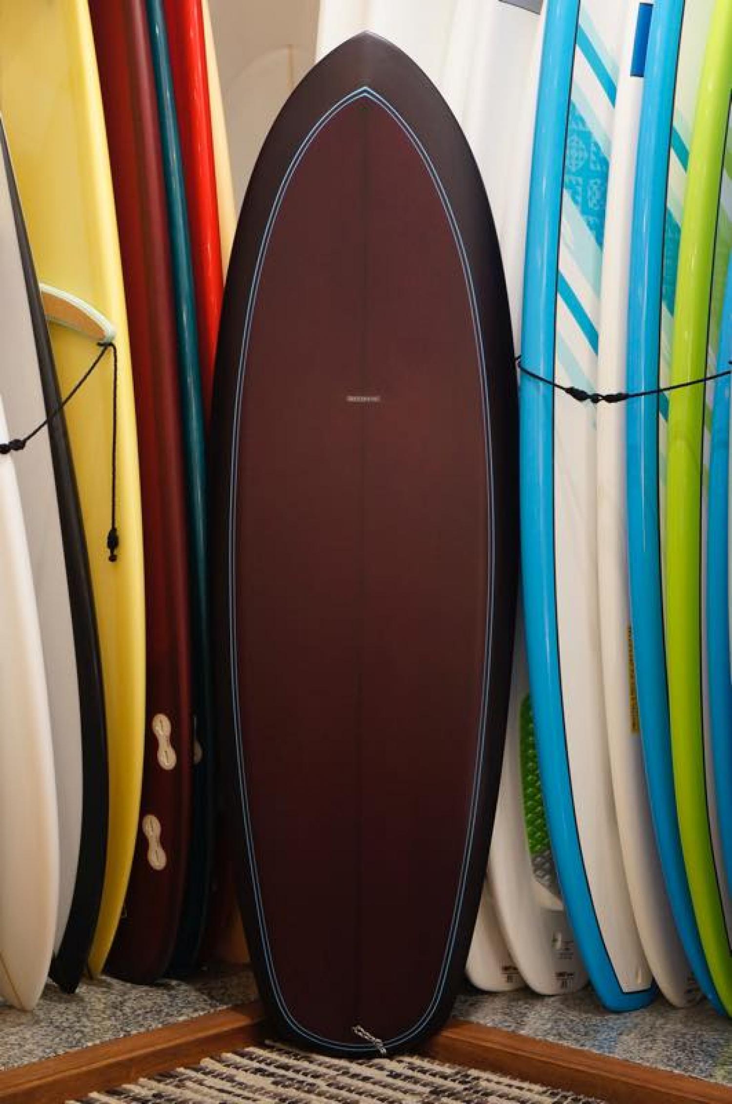 Mccallum Surfboards  Upside Down Label 5.8 Purple Stuff