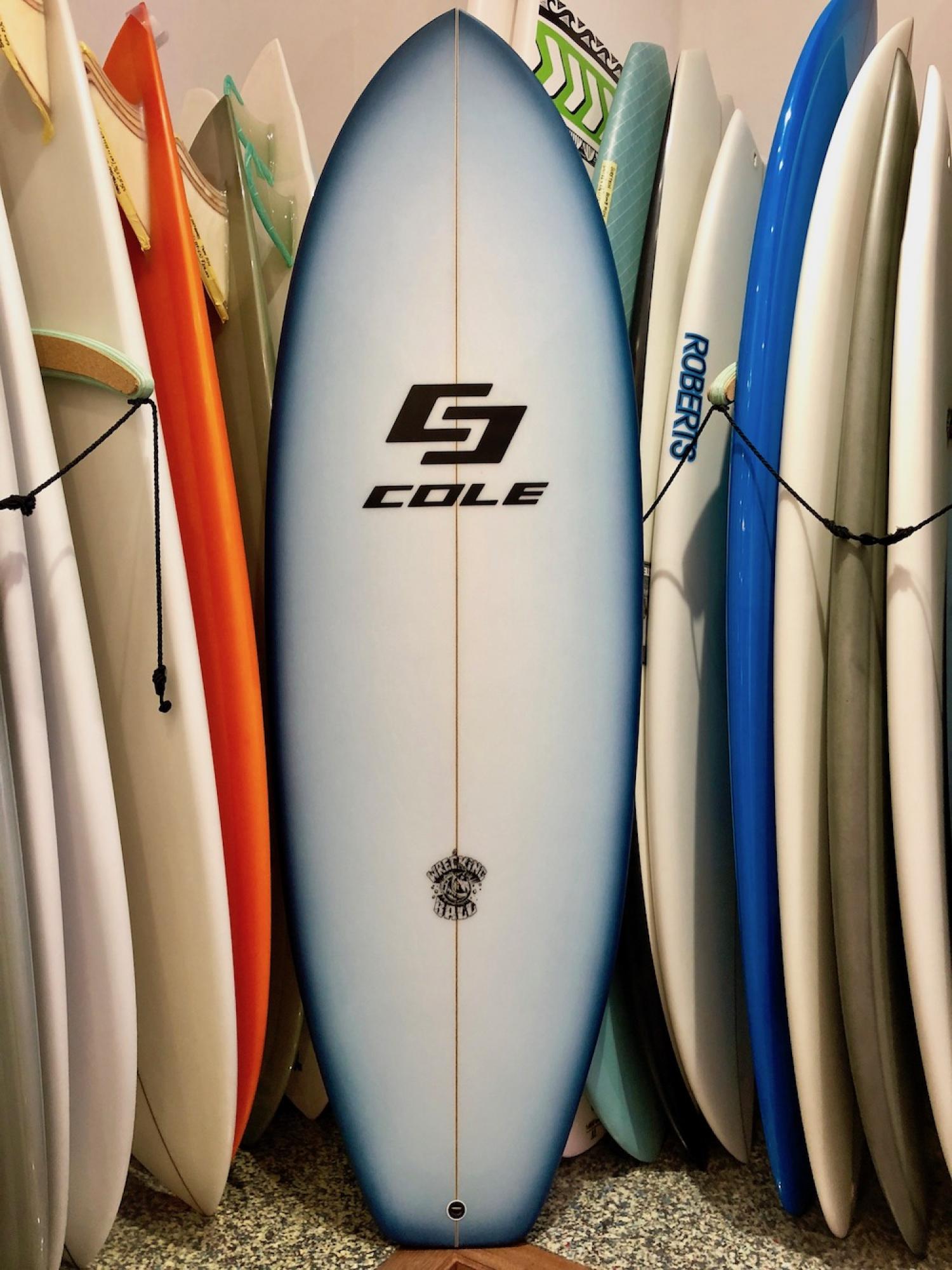 Wrecking Ball COLE SURFBOARDS 5.5 Navy Fade Airbrush