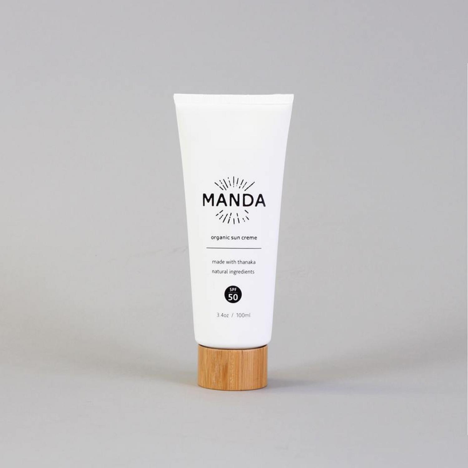 Manda Organic Sun Cream (SPF 50) - 94g (100 ml)